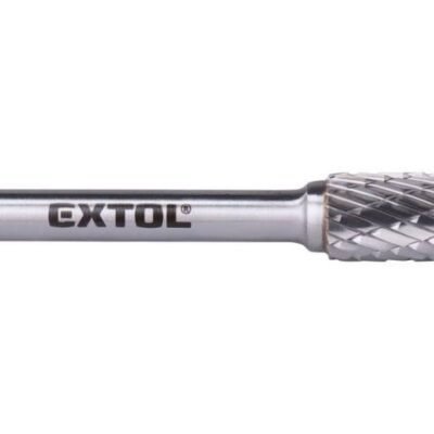 EXTOL INDUSTRIAL Fréza karbidová valcová, pologuľaté čelo, pr.10mm