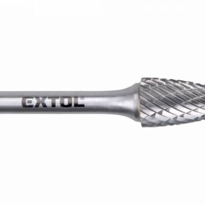 EXTOL INDUSTRIAL Fréza karbidová kovexná poľgulaté čelo, pr.12mm,rez.dĺžka 25mm, stopka 6mm