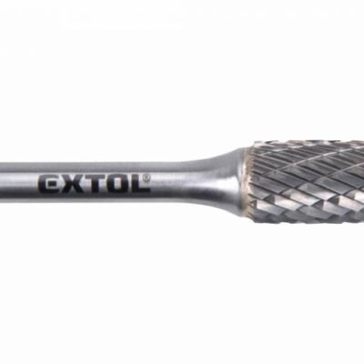 EXTOL INDUSTRIAL Fréza karbidová valcová poľgulaté čelo, pr.12mm,rez.dĺžka 25mm, stopka 6mm